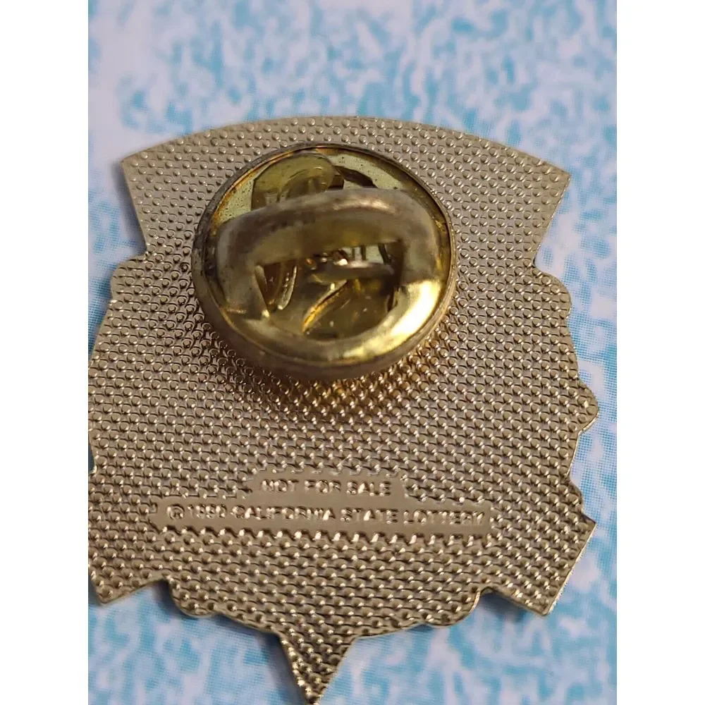 California Lottery Vintage 90s‎ Lapel Hat Pins Lot Of 4